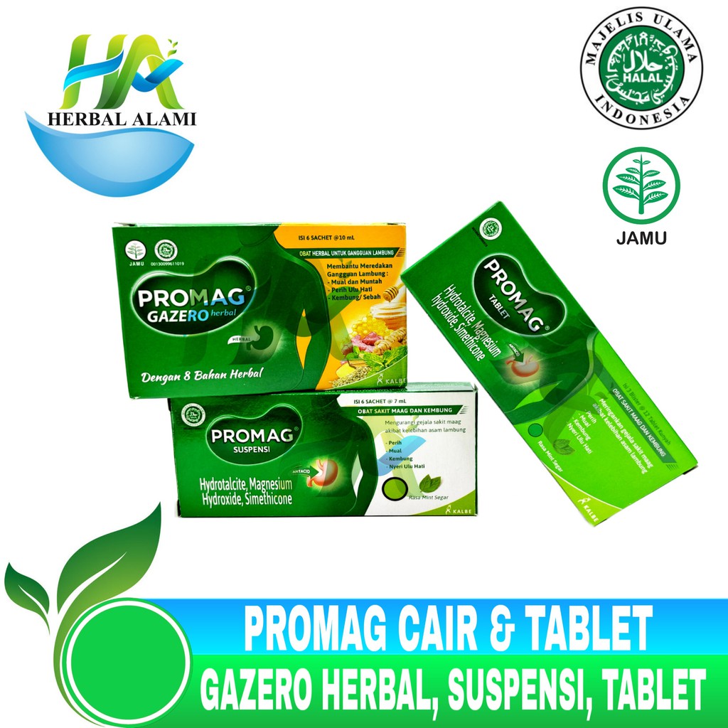 Promag Cair &amp; Tablet - Obat Magh &amp; Asam Lambung