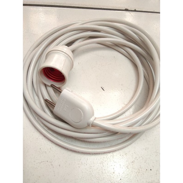kabel sambungan rumah lampu  fiting lampu  colokan gepeng