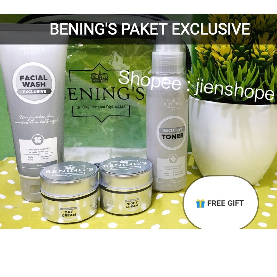 Jual PAKET EXCLUSIVE/SKINCARE BENINGS/Paketan Flek Dan Glowing | Shopee ...