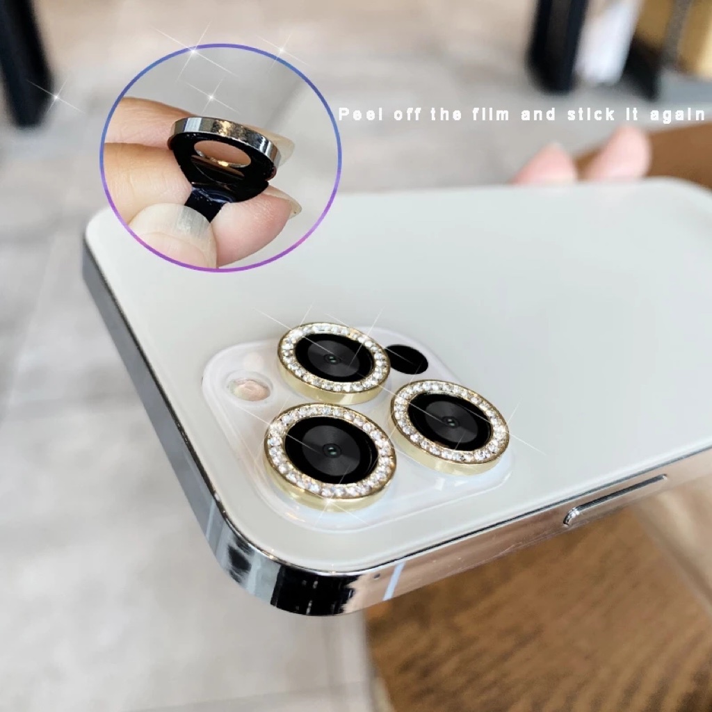 Pelindung Lensa Kamera Bahan Tempered Glass Untuk iPhone 13 Pro Max / 12 / 12 Pro / 11 Pro Max / 12 Pro Max / 13 / 12 Mini