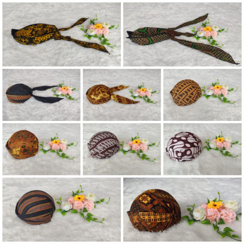 Blangkon anak/blangkon bayi/blangkon solo jebeh/blangkon lipat