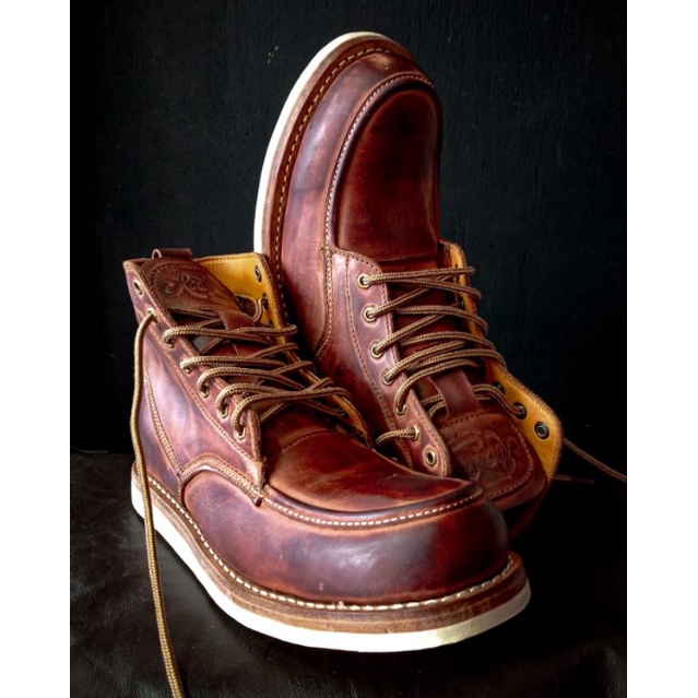 Sepatu Boot Rockstone Glory 428 Original Kulit Asli