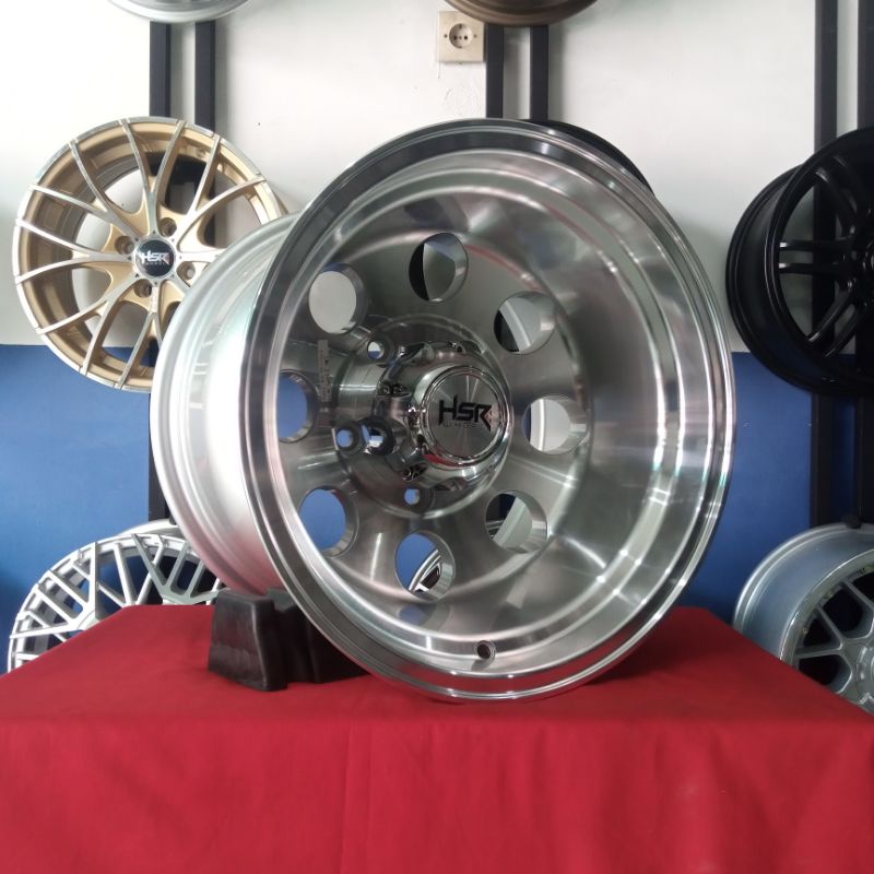 Velg Celong Ring 15 HSR Duffy R15X10 H5X139,7 ET-44 Untuk Mobil Taft , Feroza , Rocky , Escudo