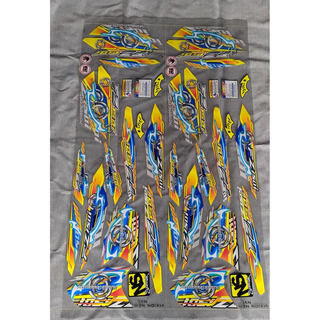 STRIPING TRANSPARAN UV VIXION NEW NVL NVA FZ 150 HOLOGRAM