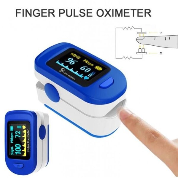 Oxymeter Fingertip Pulse Oximeter Alat Ukur Kadar Oksigen Detak Jantung LK88