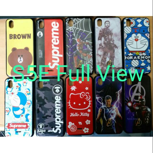 Soft Case Gambar Timbul Mix Serie A Advan S5E Full View,Advan S40
