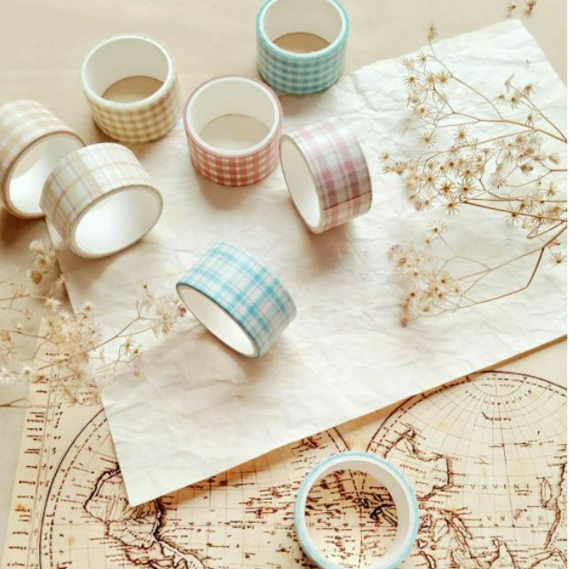 

WASHITAPE SELOTIP TARTAN— SEELOTIPIN