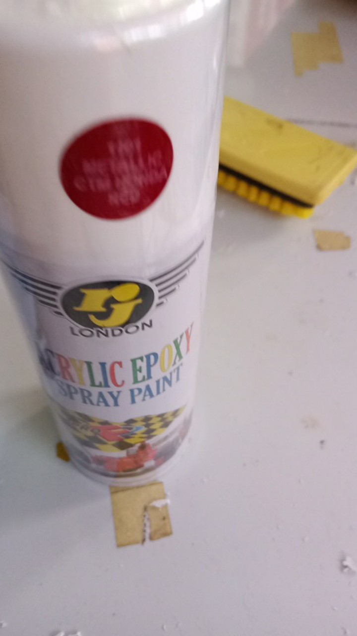 Rj London 400 Cc  Ctm Honda Red (1101) Spray Paint, Cat Semprot