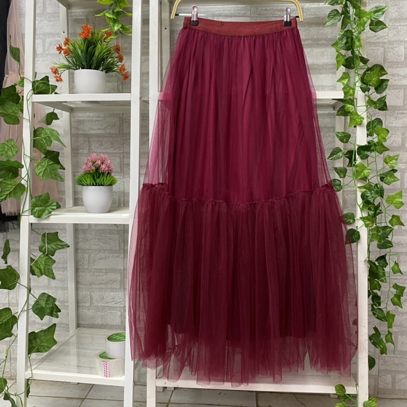 Youngmoodis Lucia Rok tutu polos tille halus import