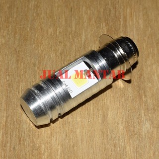Lampu Depan Motor LED cahaya Putih l Variasi Aksesoris Lampu Colok Utama Motor Songket H6 2Sisi Arus AC l DC Super Terang Universal Murah
