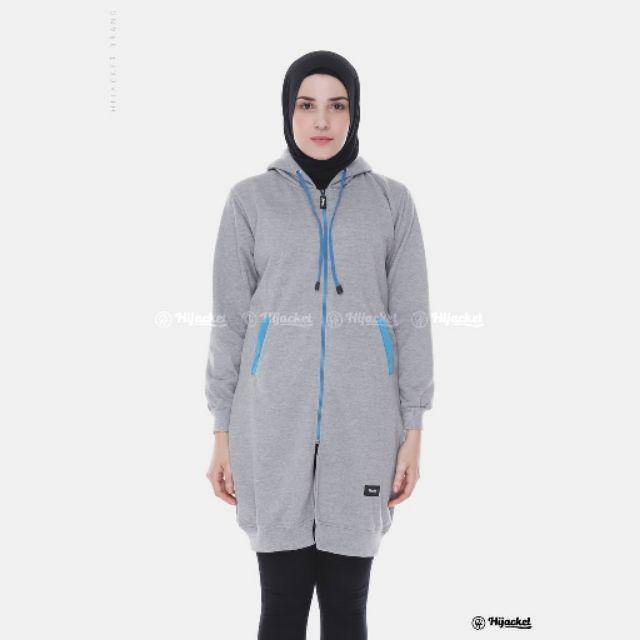 ⭐BUT 1 GET 2 GIFT⭐ HIJACKET® ORIGINAL BASIC GREY SERIES JAKET MUSLIMAH WANITA SYARI-GREY TURKIS