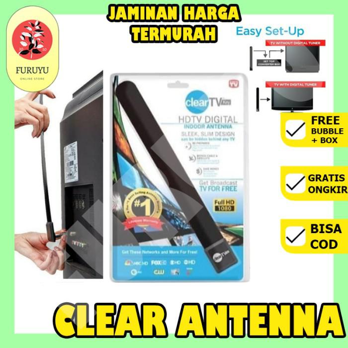 Indoor TV Antena Digital Clear TV Key Antenna Dalam Ruangan Support Full 1080 HD TV Original Super Jernih Tanpa Kabel