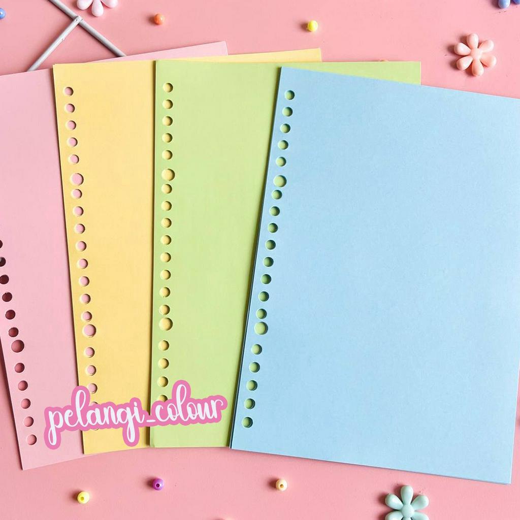 

Termurah Kertas Isi Binder Polos Warna Loose leaf Polos warna Ukuran A5