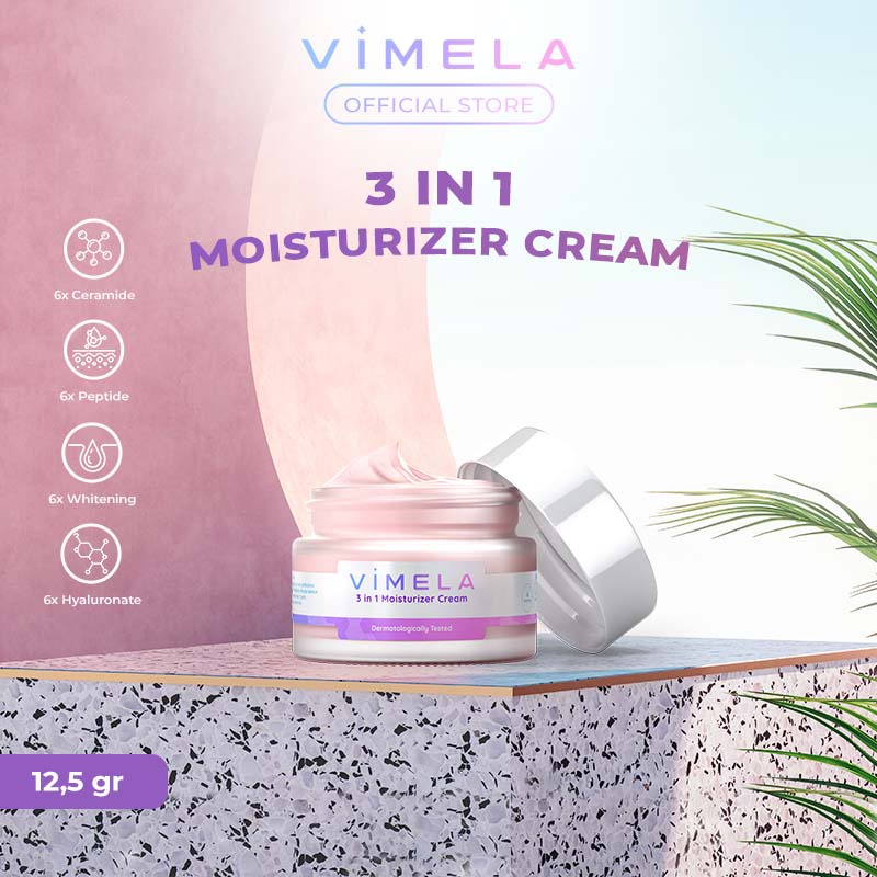 Moisturizer Vimela 3in1 Cream BPOM 100% ORI