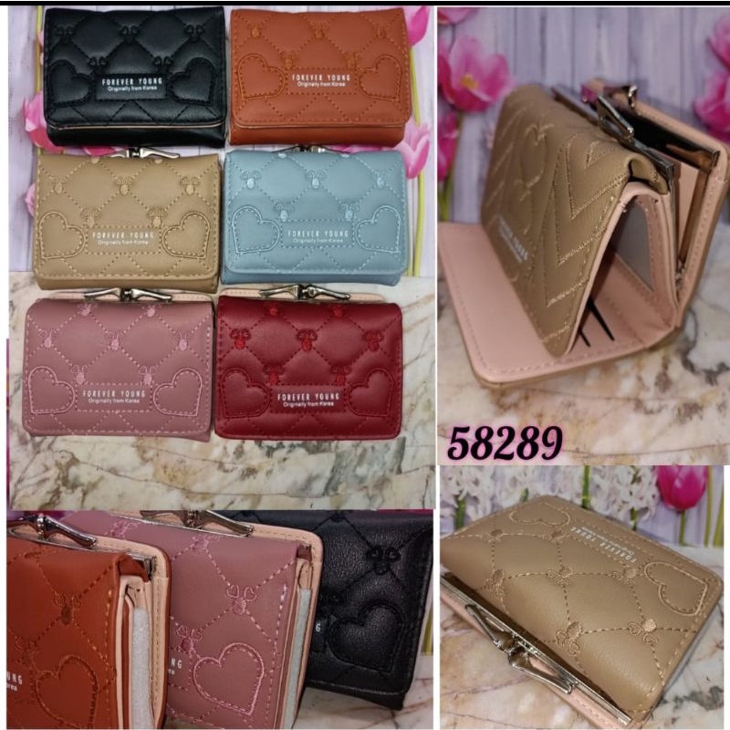 Dompet Wanita Korea Behel Import Lipat Tiga High Quality