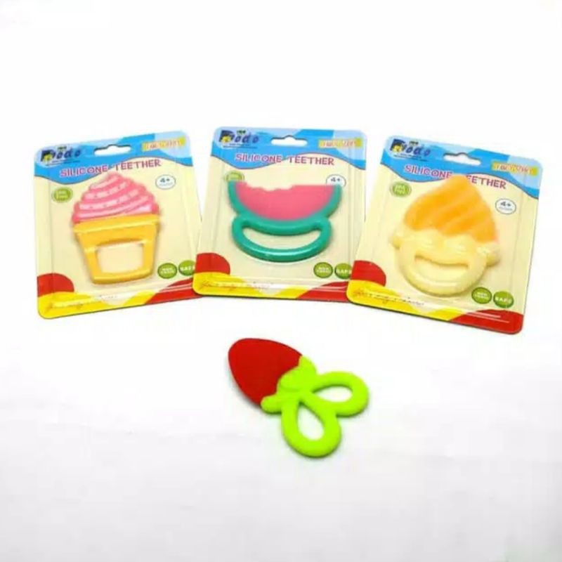 Dodo Silicone Teether fancy Series / Gigitan Bayi Bpa Free