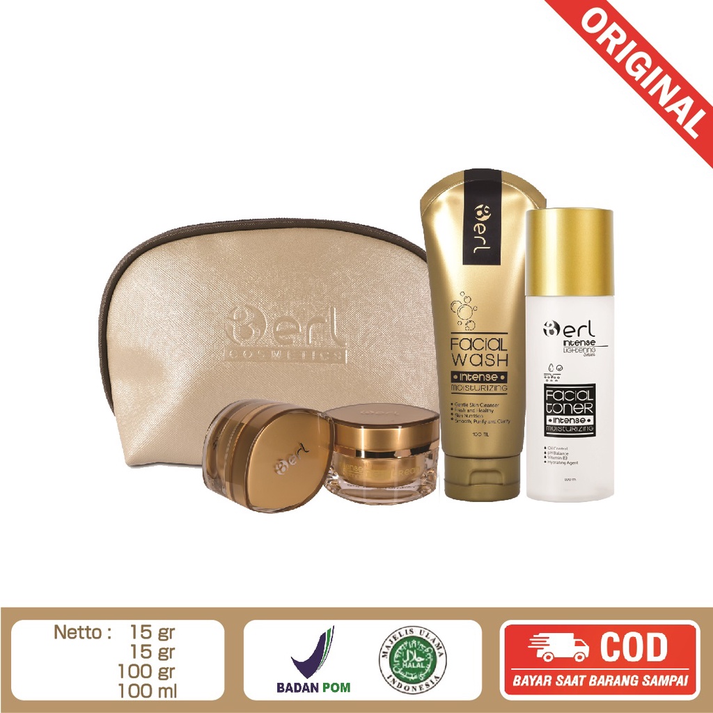 B ERL SKIN CARE COSMETICS BPOM/B ERL INTENSE LIGHTENING HALAL/LIGHTENING SERIES LUXURY POUCH (LSP)