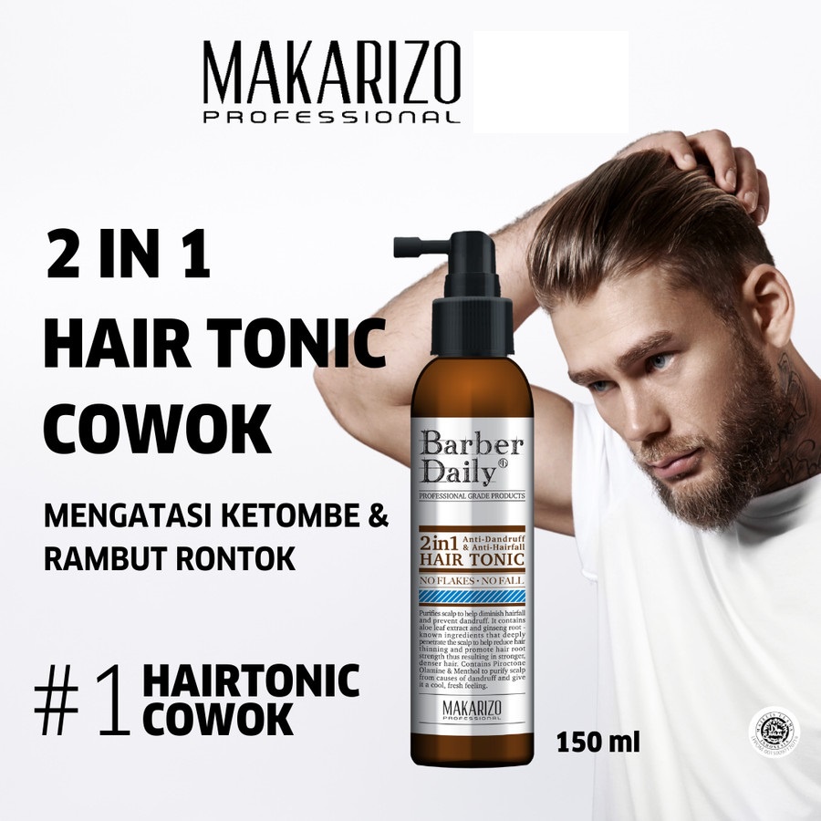 ★ BB ★ Makarizo Professional Barber Daily 2 in 1 Hair Tonic - 240ml - Hair Tonic