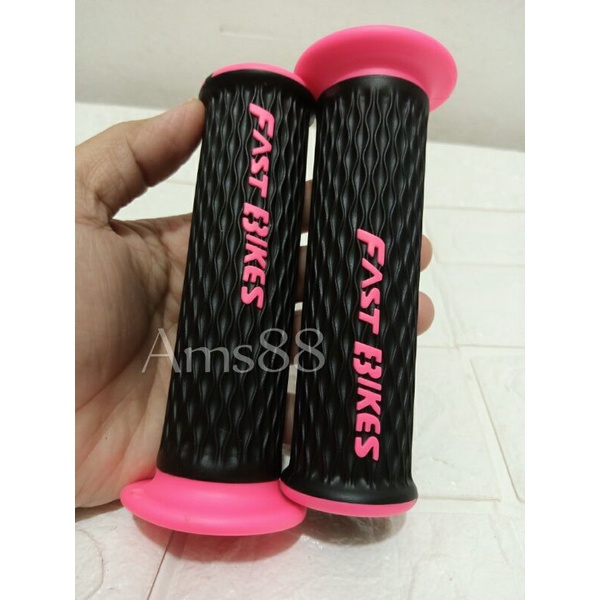 Paket Variasi Motor Grip Handgrip Variasi Model Wajik Pink Hitam + Plus Karet Handle Rem Pink Universal Semua Motor