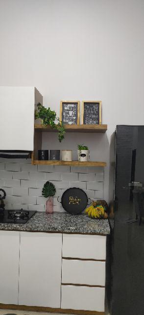 Kh18 - Hiasan Dinding Dekorasi Rumah Frame Bingkai Kayu Quotes Kitchen Cafe Vintage Blackboard