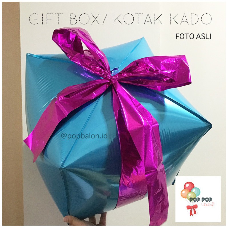 

SOUVENIR - Balon Foil Kotak Kado / Gift Box - FAST BALLOONS