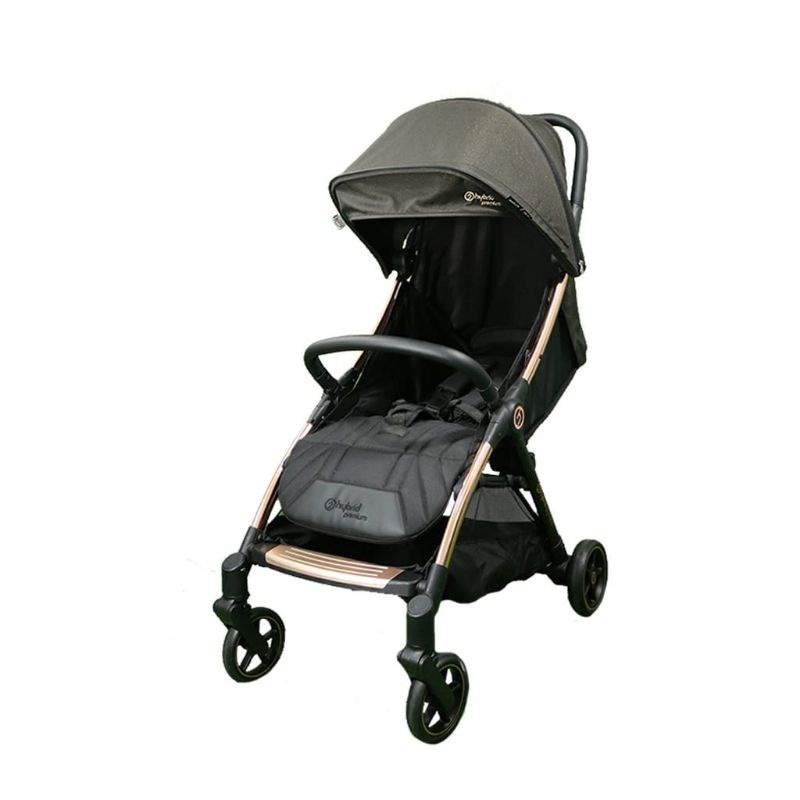 Hybrid Cabrio Ezyfold II Stroller rosegold &amp; silver grey