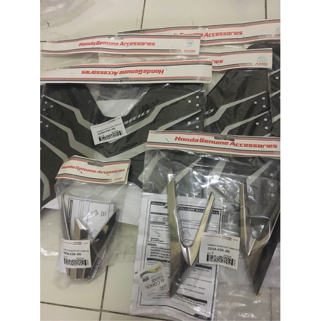 Paket Aksesoris Karpet VARIO + Garnis Headlight,Knalpot 125/150 2019-2021 Original AHM HONDA COD