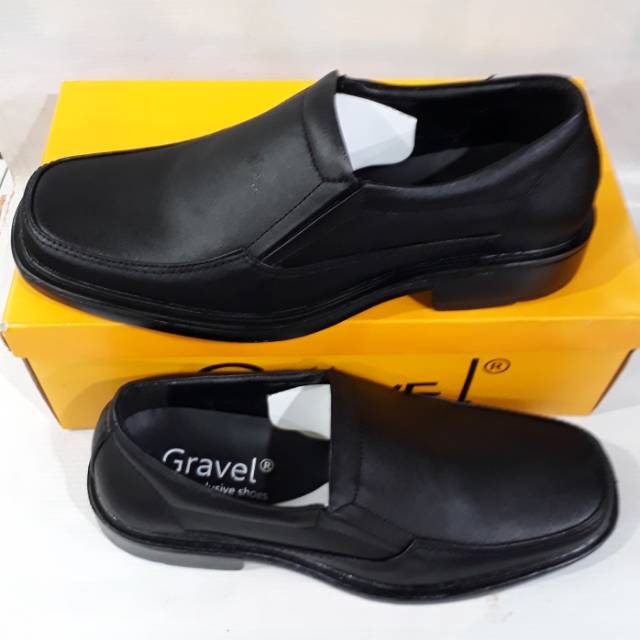 Sepatu pantofel kulit asli GRAVEL original cibaduyut