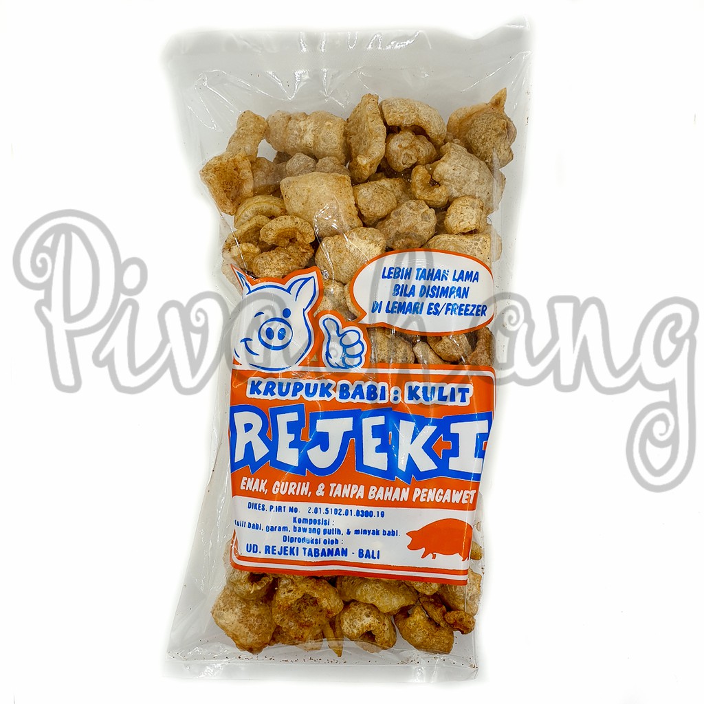 

GROSIR Kerupuk Rambak Babi Krupuk Kulit Rejeki Bali Besar 150gr