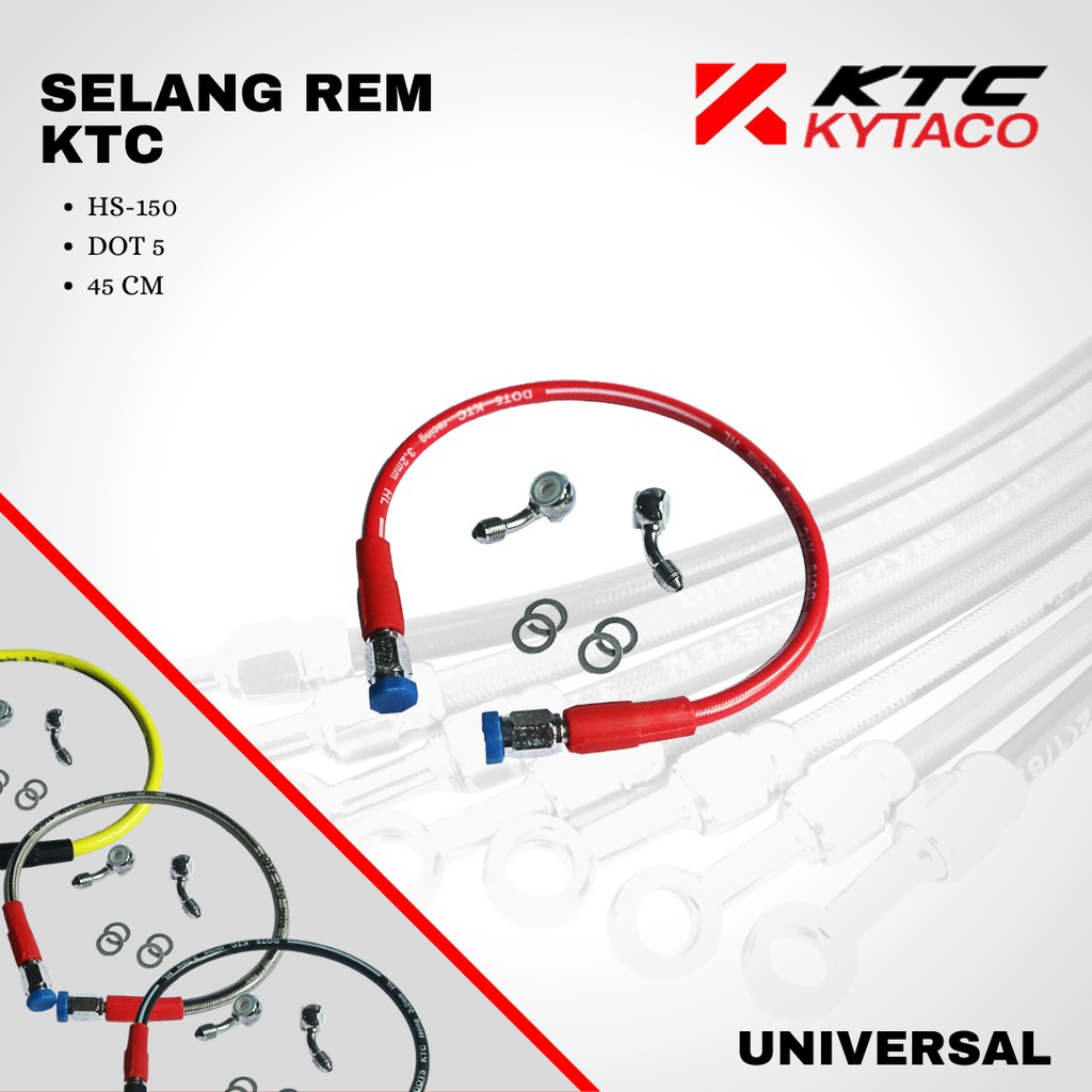 Selang slang rem 45 cm dot5 HS-150 KTC KYTACO original