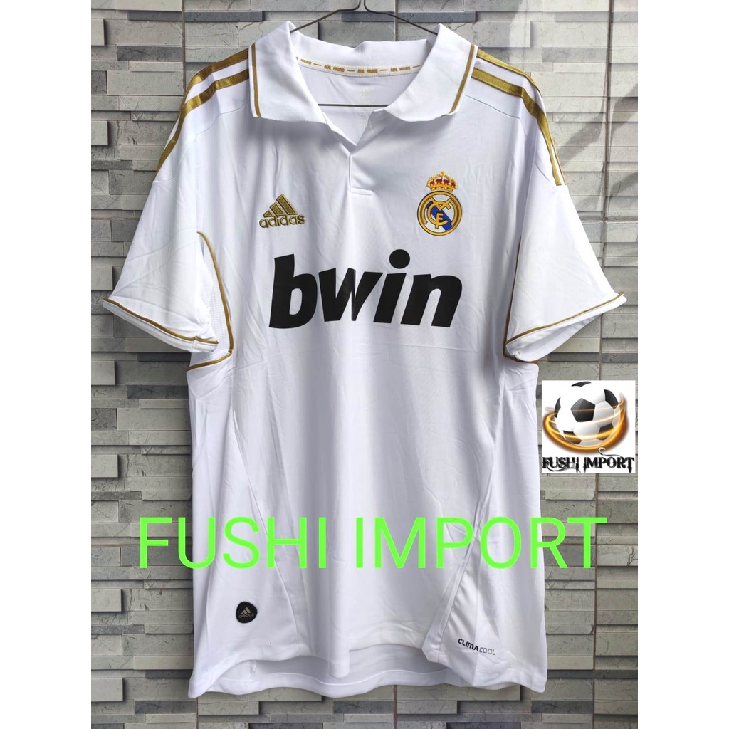 RETRO | Jersey Baju Bola Madrid Home 2011 2012 Grade Ori