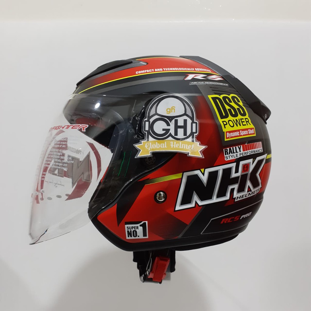 HELM NHK R6 MOTIF RALLY#2 BLACK RED DOFF