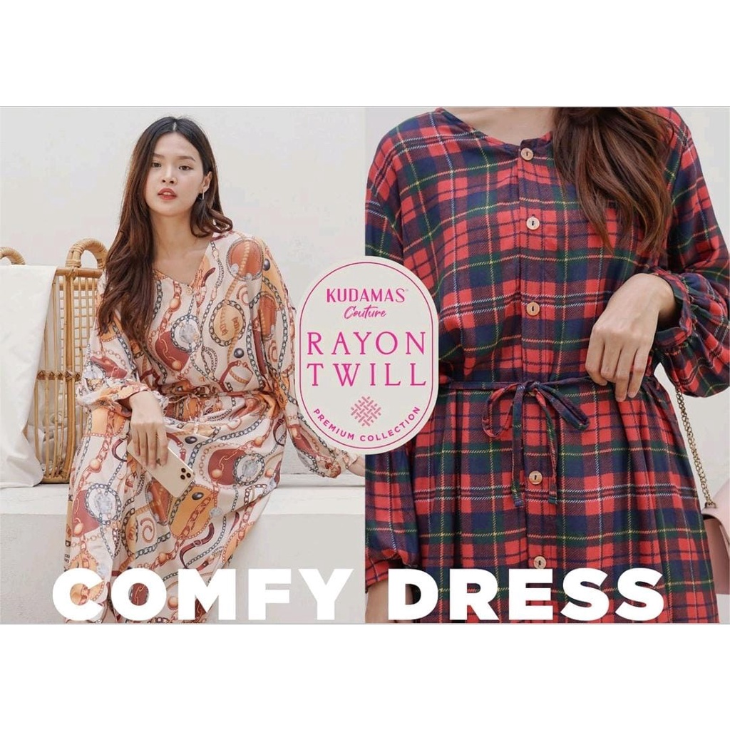 IFANI || KUDAMAS COUTURE || RAYON TWILL || LONGDRESS KEKINIAN || LONGDRESS VIRAL || LONGDRESS CANTIK