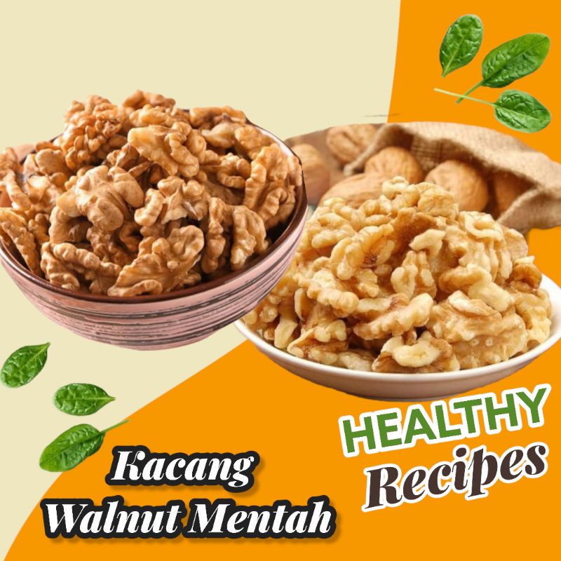 

KACANG WALNUT (MENTAH) RAW PREMIUM USA 500gr/KACANG WALNUT RAW/WALNUT MENTAH