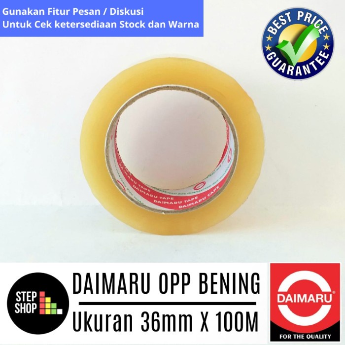 

Star Daimaru Opp Bening - Lakban Bening - Lakban Clear - 36Mm X 100M Diskon