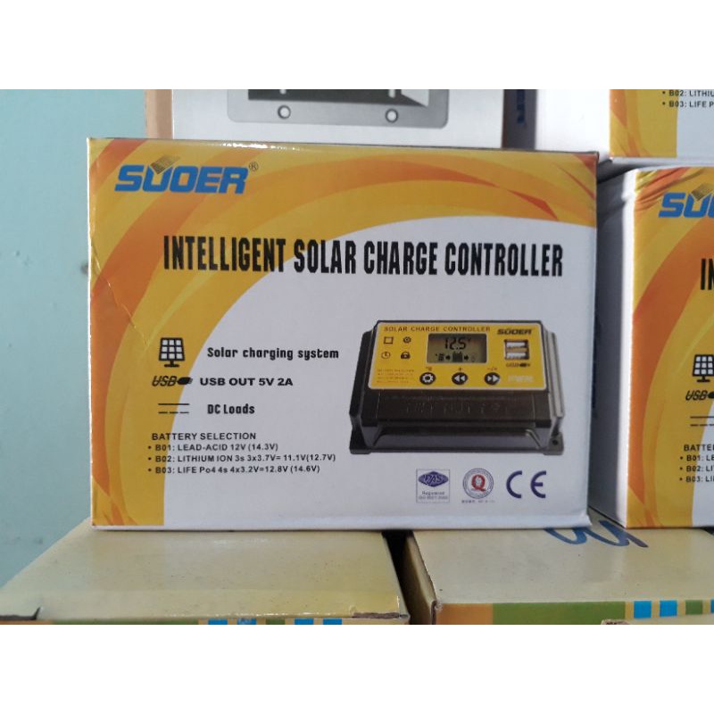 control panel intelligent solar charge controller 20a