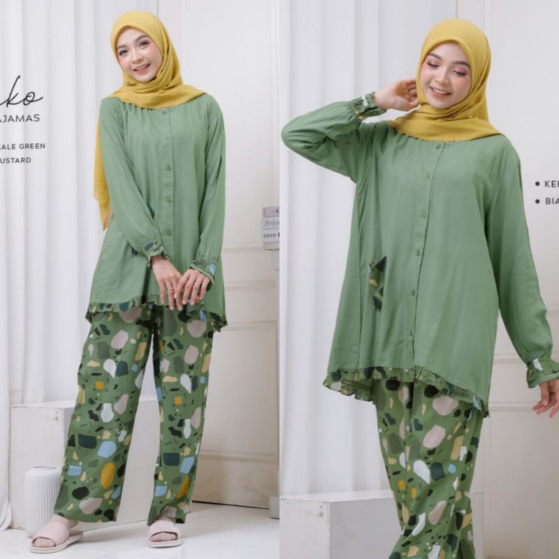 Keiko pajamas by cotton chic