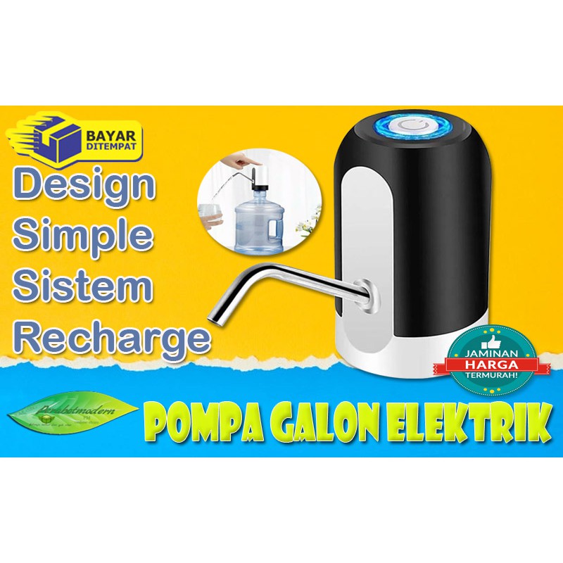 [ COD ] Pompa Galon Elektrik Recharge Dispenser Air Galon Charge DISPENSER USB