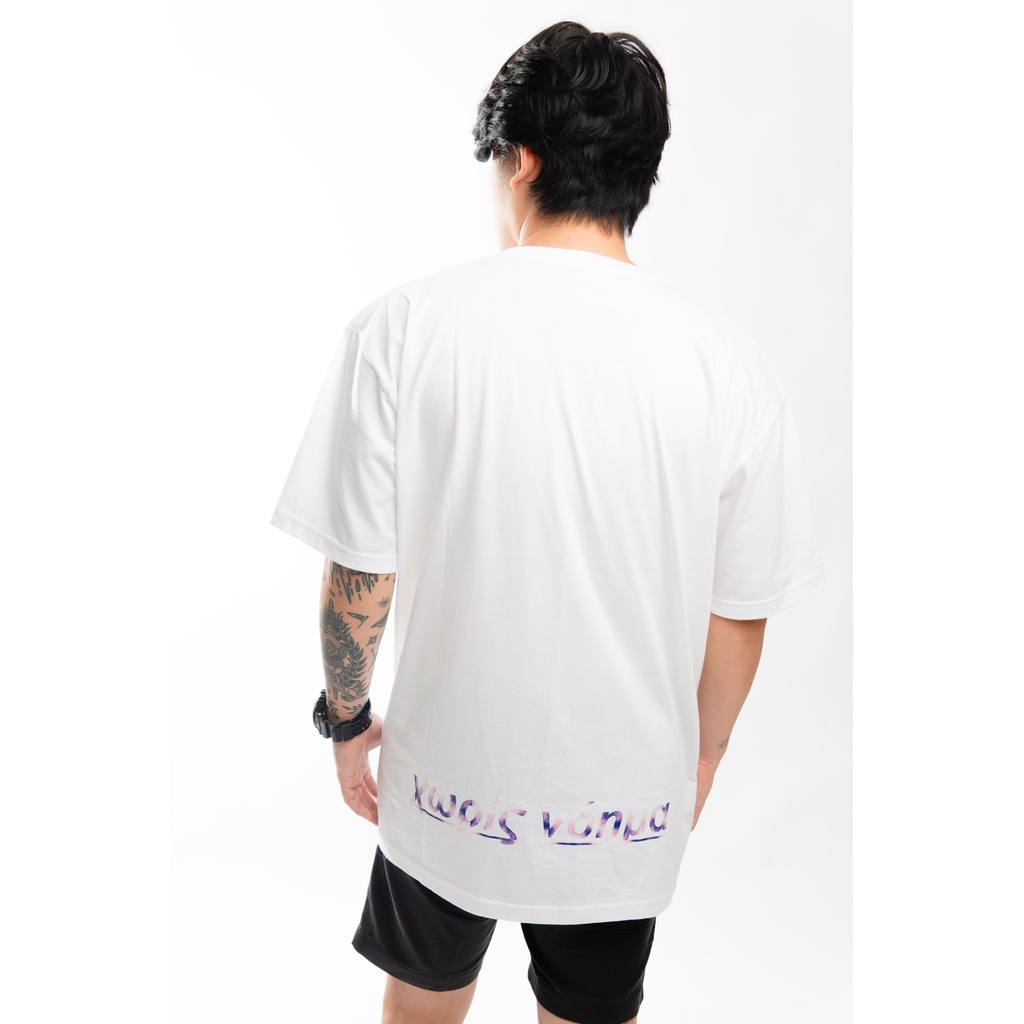 Oversized T-Shirt White || Kaos Putih || Yunani