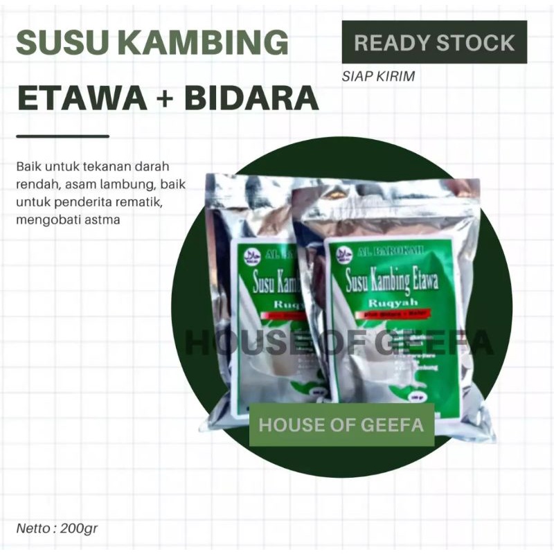 

House of Geefa - Susu Kambing Etawa Plus Bidara Kelor - Susu Etawa Bubuk Original 200gr