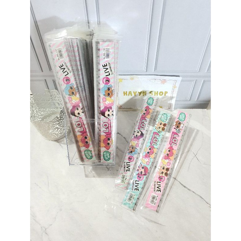 15 cm atau 20cm penggaris LOL/garisan 15cm/garisan 20cm LOL/ruler LoL-3