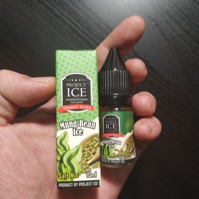 Project Ice Mung Bean Kacang Hijau Saltnic Salt Nic Liquid Cukai Shopee Indonesia