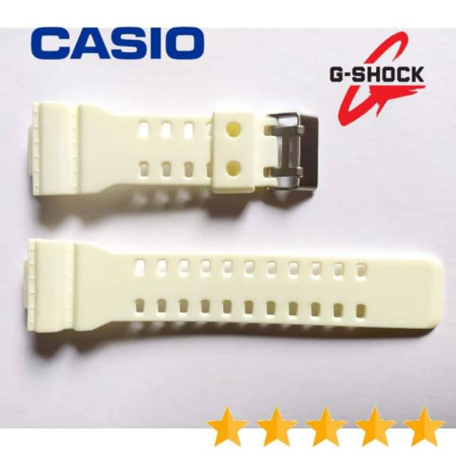 Strap Tali Casio G-shock Casio G shock Putih Tulang Premium