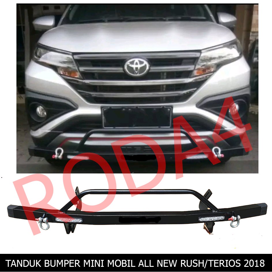 Tanduk Bumper Mini Depan Besi All New Rush Terios 2018 Lampu DRL