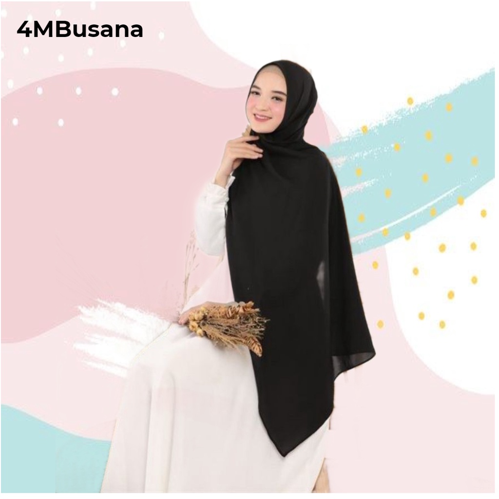 Kerudung Krudung Hijab Jilbab Pashmina Pasmina Fashion Muslim Wanita Ceruty Ceruti Baby Doll Warna H
