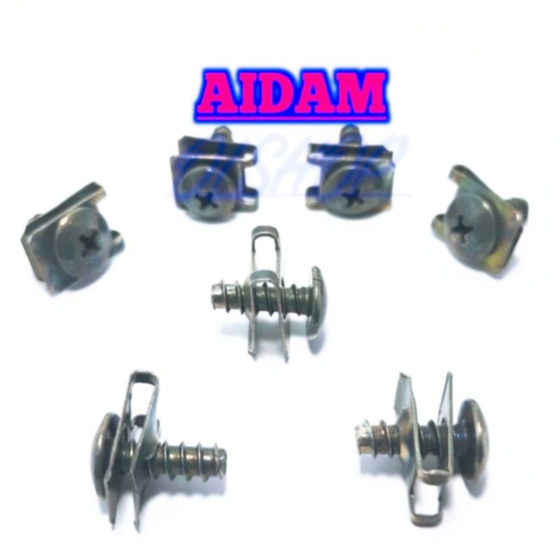 20 PCS BAUT KLIP YAMAHA BAUT KLIP MOTOR YAMAHA KLIP BODY MOTOR BAUT BODY YAMAHA MIO NOUVO XRIDE JUPITER VEGA R MATIC UNTUK YAMAHA MATIC NON MATIC UKURAN M5x16