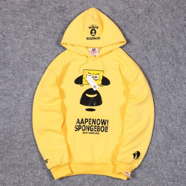 Sweater AAPE SPONGEBOB - Hoodie Aape Pria - Kaos Aape Cowo Cewe