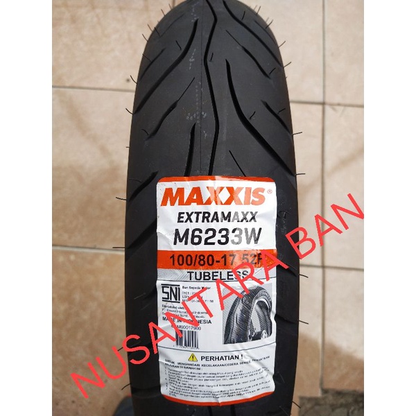 Ban Maxxis 100 80-17 M6233W Extramax maxxis Tubles