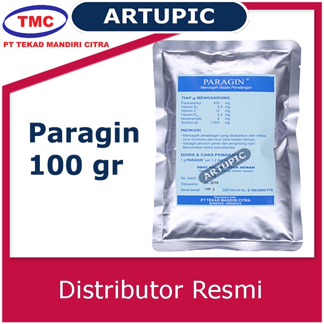 Paragin 100 gr Obat Anti Peradangan Anti Inflamasi Hewan Ternak Unggas Analgesik Antipiretik Non Steroid Meningkatkan Napsu Makan Penurun Panas Penghilang Nyeri