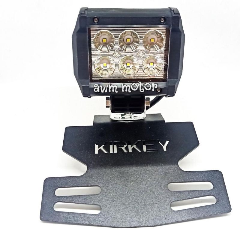 (Paket) Lampu LED Depan 6 Mata + Breket  RX-KING